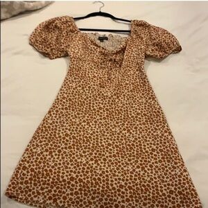 Cotton candy LA dress Retro 70s Floral mini dress